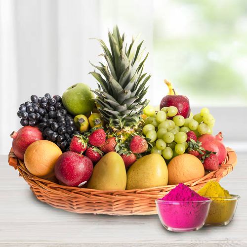 Delicious Seasonal Fruits basket gift hamper Delicious Seasonal Fruits basket gift hamper