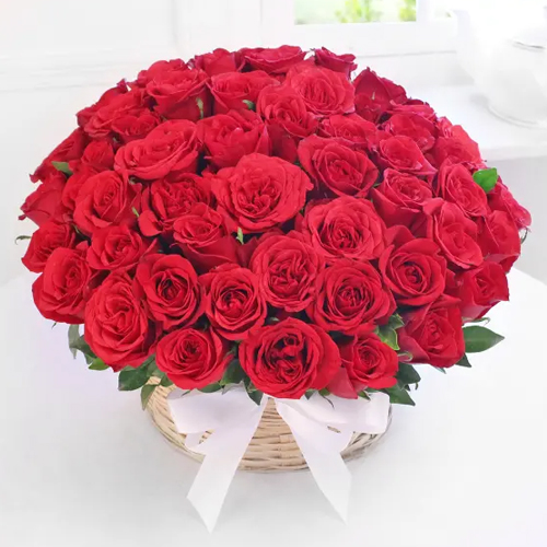 Enchanting 50 Red Roses Delight Bouquet with Love Enchanting 50 Red Roses Delight Bouquet with Love