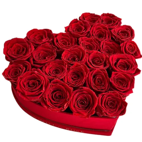 Ornamental Heartiest Touch of Red Roses Bouquet