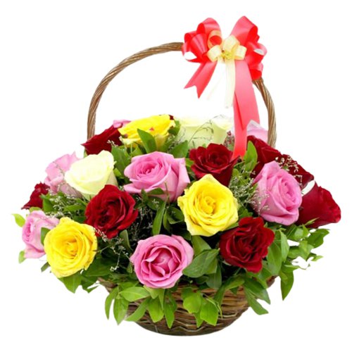Mesmerizing 15 Mixed Roses in a Beautiful Arrangement Mesmerizing 15 Mixed Roses in a Beautiful Arrangement
