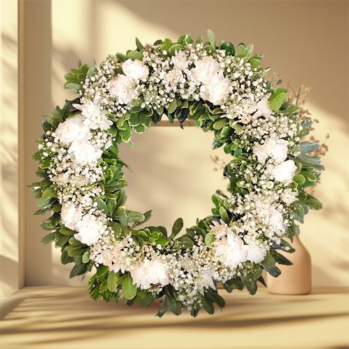 Graceful Wreath of Carnations Graceful Wreath of Carnations