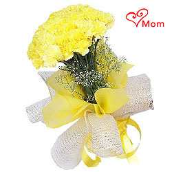 Joyful Display of Yellow Coloured Carnations Joyful Display of Yellow Coloured Carnations