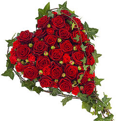 Magical Heart Shaped Red Roses Premium Arrangement Magical Heart Shaped Red Roses Premium Arrangement