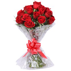 Sophisticated Dreams From Heart 12 Red Roses Bouquet Sophisticated Dreams From Heart 12 Red Roses Bouquet