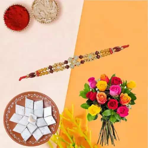 Unique You are Always Special Premium Bouquet with 250 Kaju Katli and Rakhi Unique You are Always Special Premium Bouquet with 250 Kaju Katli and Rakhi