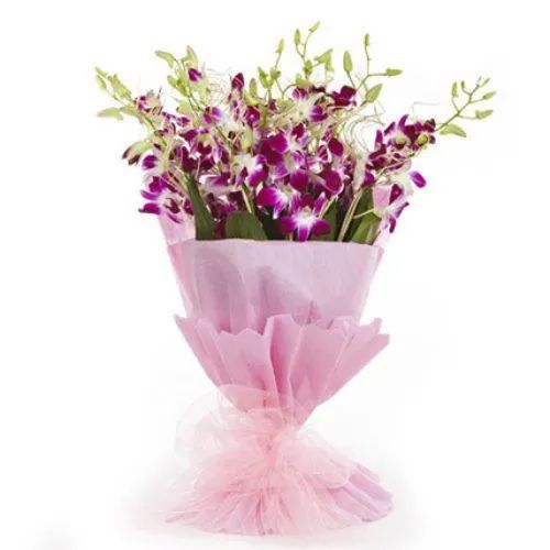 Fashionable Purple Orchid Stems Bouquet Fashionable Purple Orchid Stems Bouquet