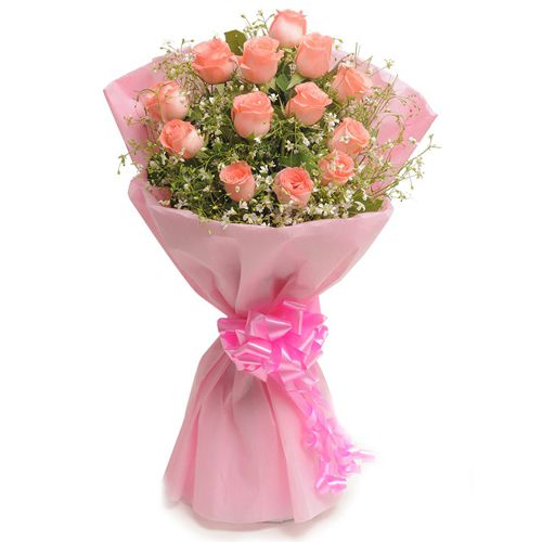 Tender Elegance Pink Roses Bouquet Tender Elegance Pink Roses Bouquet