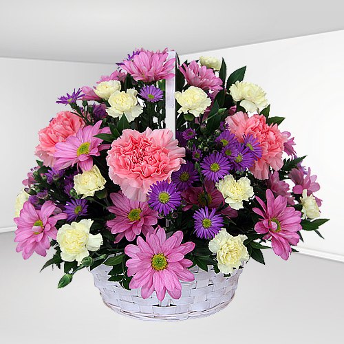 Breathtaking Mixed Floral Basket<br> Breathtaking Mixed Floral Basket<br>