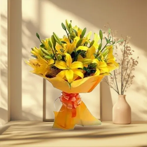 Hearty Bouquet of Priceless Lilies