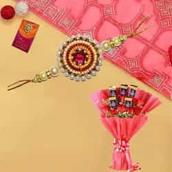 Sublime Love Treat Conclave of Red Rose and Cadbury Chocolates With Rakhi Sublime Love Treat Conclave of Red Rose and Cadbury Chocolates With Rakhi