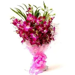 Bouquet of Fresh Bloom Orchids