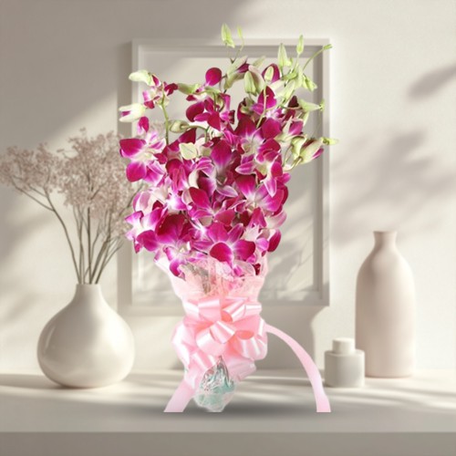 Lovely Bouquet of 10 Orchids Lovely Bouquet of 10 Orchids