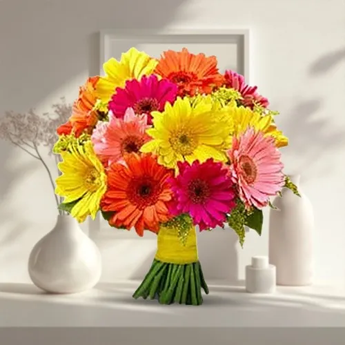 Beautiful Bouquet of Colourful Gerberas