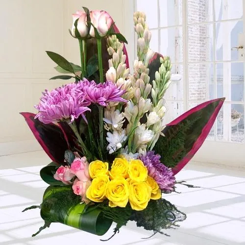 Mesmerizing Arrangement of Colorful Flowers