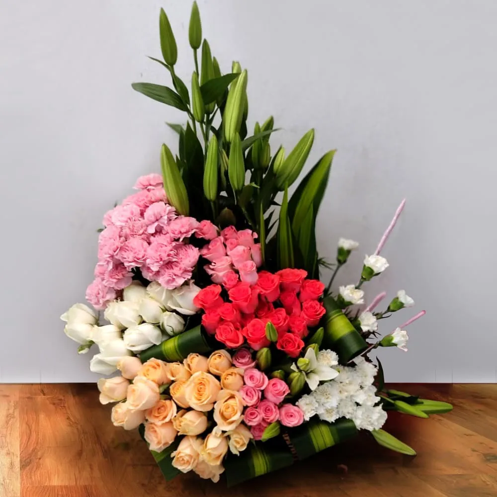 Captivating Arrangement of Colorful Flowers