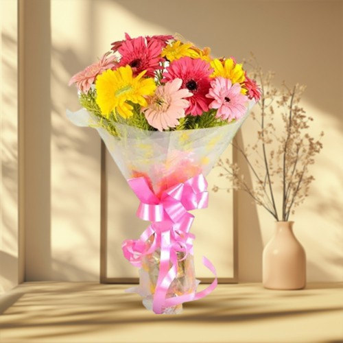 Designer Bouquet of Assorted Gerberas
Designer Bouquet of Assorted Gerberas