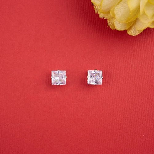 Graceful White Square Stone Earrings Graceful White Square Stone Earrings