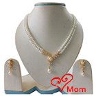 Pretty Double Line Pearl Set with Earrings Pretty Double Line Pearl Set with Earrings