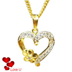 Angelic Heart Shaped Pendant Angelic Heart Shaped Pendant