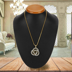 Graced-by-Affection Brouillon Diamond Pendant with Chain Graced-by-Affection Brouillon Diamond Pendant with Chain