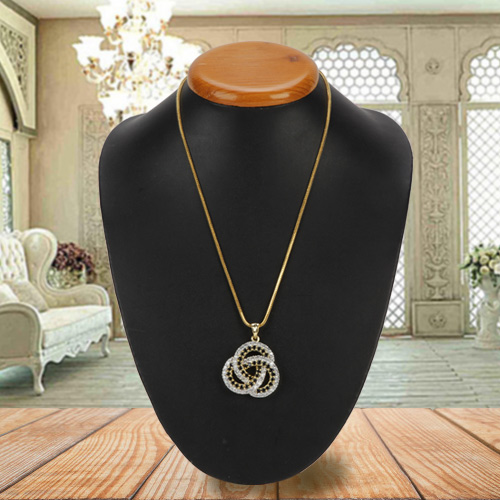 Graced-by-Affection Brouillon Diamond Pendant with Chain Graced-by-Affection Brouillon Diamond Pendant with Chain
