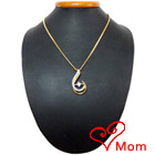 Gold Plated Necklace with Teresa Pendant to enthrall her imagination Gold Plated Necklace with Teresa Pendant to enthrall her imagination