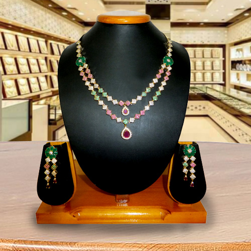 Jazzy Bedeck Necklace with Earrings Set Jazzy Bedeck Necklace with Earrings Set