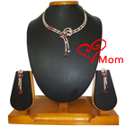 Creative Sequin Necklace with Earrings Set Creative Sequin Necklace with Earrings Set