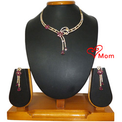 Creative Sequin Necklace with Earrings Set Creative Sequin Necklace with Earrings Set