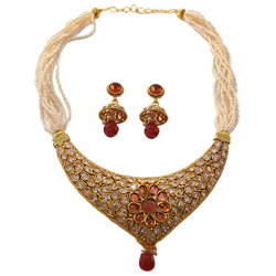 Trendy Wedding Special Earring N Necklace Set Trendy Wedding Special Earring N Necklace Set