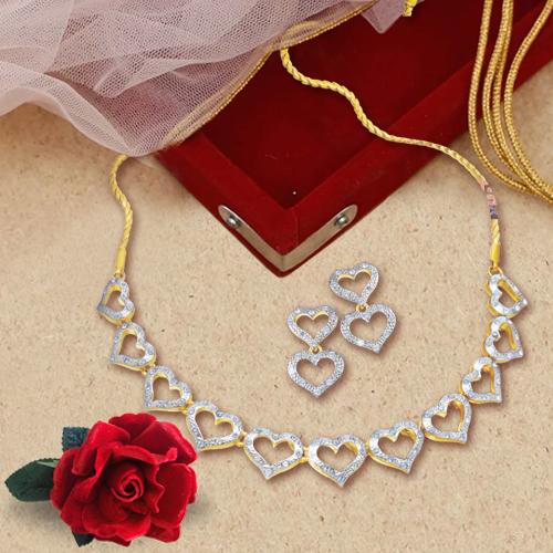 Heart Necklace and Earring Set from Avon Heart Necklace and Earring Set from Avon