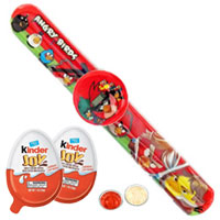 Angry Bird Watch Band with Kinder Joy Chocolates for Kids Angry Bird Watch Band with Kinder Joy Chocolates for Kids