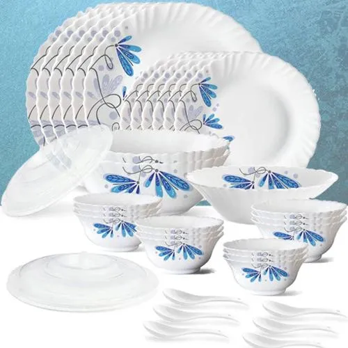 Dazzling Larah by Borosil Twilight Silk Series Dinner Set