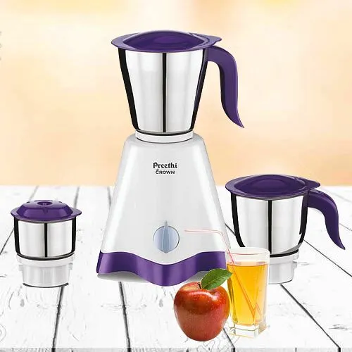 Enchanting White n Purple Mixer Grinder from Preethi Enchanting White n Purple Mixer Grinder from Preethi