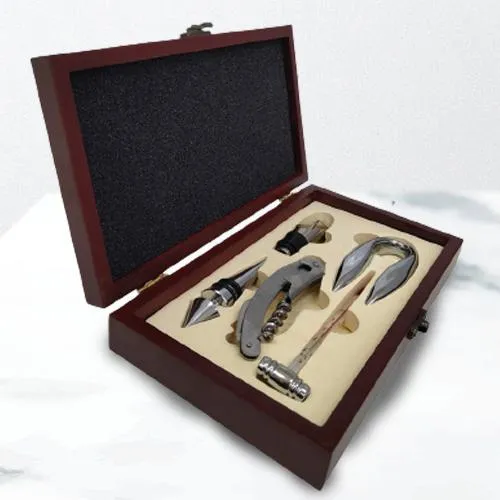 Remarkable 5 Pc Wine Accessory Gift Set