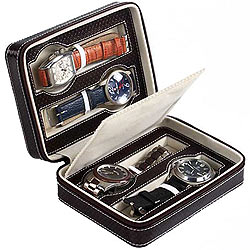 Genuine Leather Watch Case (for 4 watches) from Leather Talk Genuine Leather Watch Case (for 4 watches) from Leather Talk