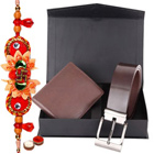 Attractive Combo of Wallet and Belt with Free Rakhi and Roli Tilak Chawal Attractive Combo of Wallet and Belt with Free Rakhi and Roli Tilak Chawal