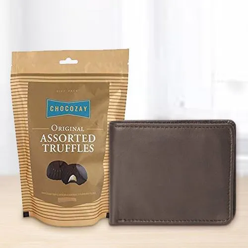 Rich Borns Gents Wallet with Assorted Truffle Chocolates