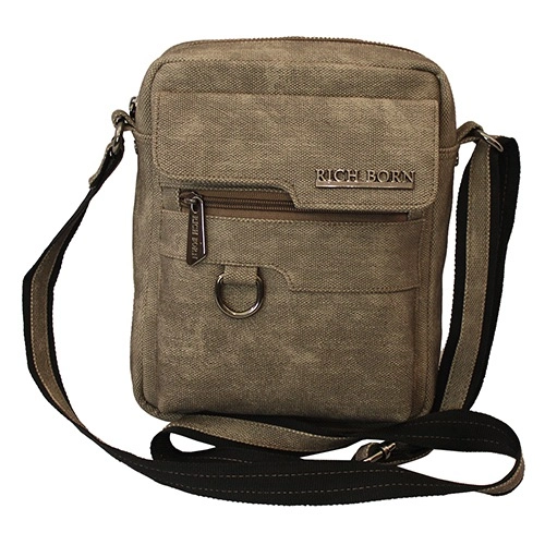 Elegant Khaki Toned Foam Sling Bag for Him Elegant Khaki Toned Foam Sling Bag for Him