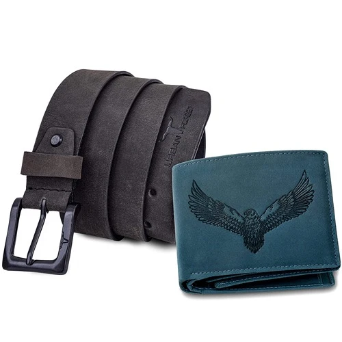 Stylish Mens Leather Wallet with Belt from Urban Forest