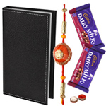 Classy Looking Pure Leather Visiting Card Holder with Chocolates Classy Looking Pure Leather Visiting Card Holder with Chocolates