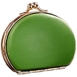 Melon Colored Clutch Styled Gebuine Leather Coin Purse from Vaunt Melon Colored Clutch Styled Gebuine Leather Coin Purse from Vaunt