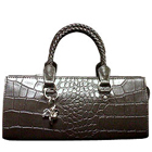 Bubbles Styled Grey Genuine Leather Ladies Leather Handbag from Cheemo Bubbles Styled Grey Genuine Leather Ladies Leather Handbag from Cheemo