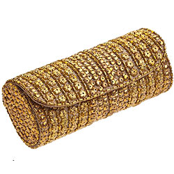 Amazing Golden Leather Evening Clutch Bag for Ladies from Spice Art Amazing Golden Leather Evening Clutch Bag for Ladies from Spice Art