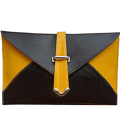 Light Weight Yellow and Black Ladies Purse from Spice Art Light Weight Yellow and Black Ladies Purse from Spice Art