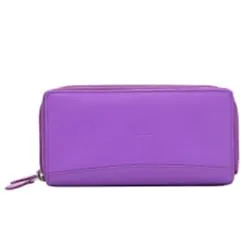 Attractive Purple Leather Ladies Wallet