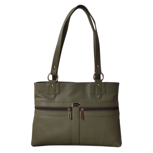 Impressive Ladies Shoulder Bag with Front Zip