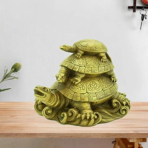 Wish Happiness with Feng Shui Three Tier Ceramic Tortoise on Mothers Day Wish Happiness with Feng Shui Three Tier Ceramic Tortoise on Mothers Day