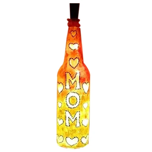 Trendy Gift of Glowing MOM Bottle Lamp