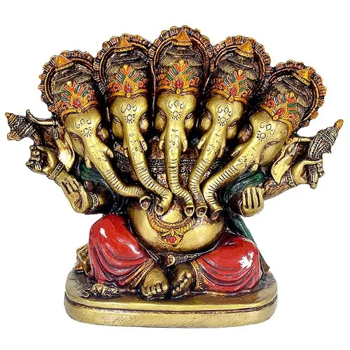 Charming Panchmukhi Lord Ganesha Idol Charming Panchmukhi Lord Ganesha Idol